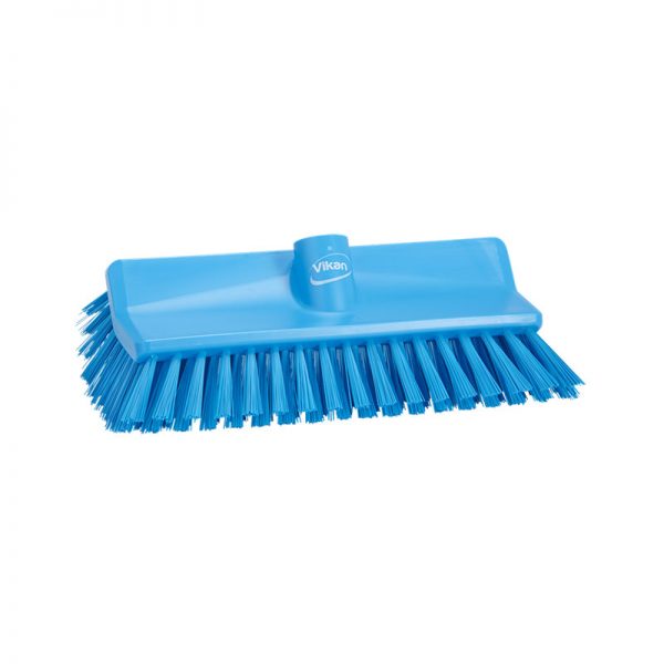 Vikan Floor Scrub High-Lo Brush, Stiff Bristle, 265 mm